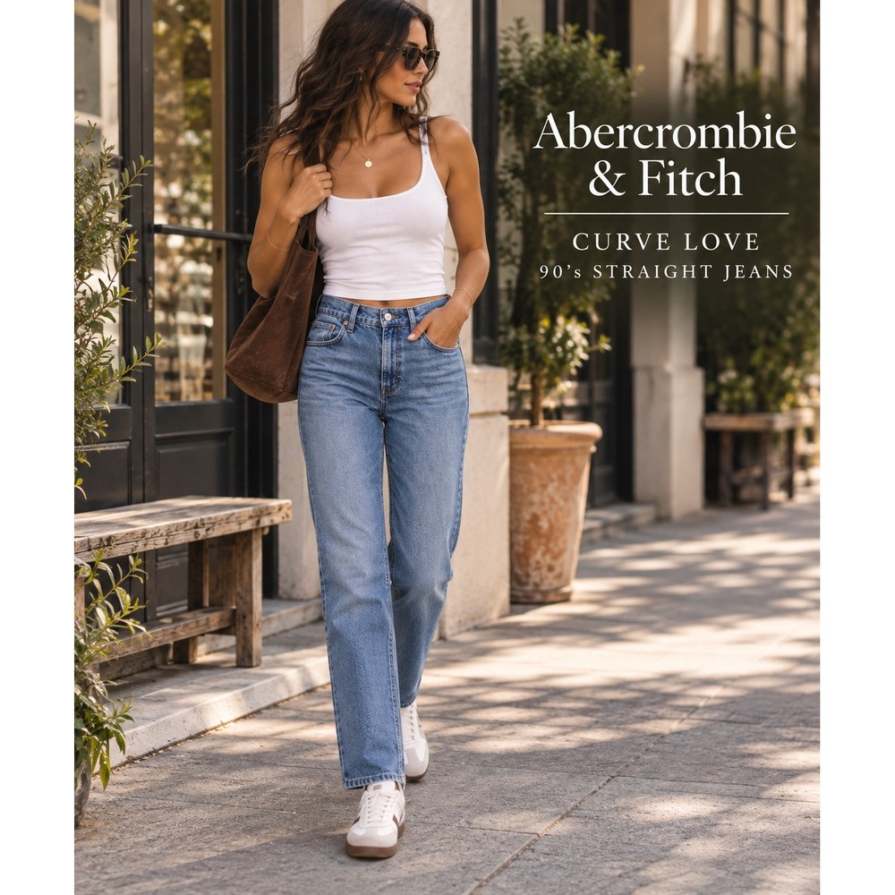 Abercrombie & Fitch Curve Love 90's Straight Jeans | 31